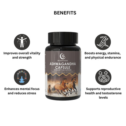 MoonVeda Ashwagandha 60 Capsules